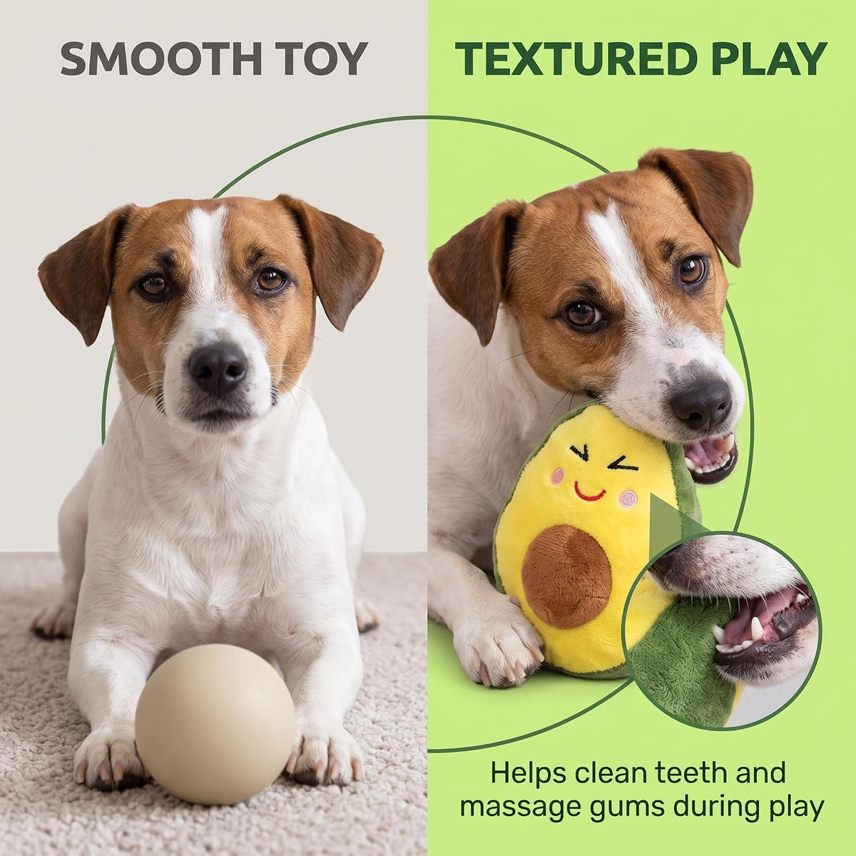 Yellow Soft Plush Avocado Dog Chew Toy F364