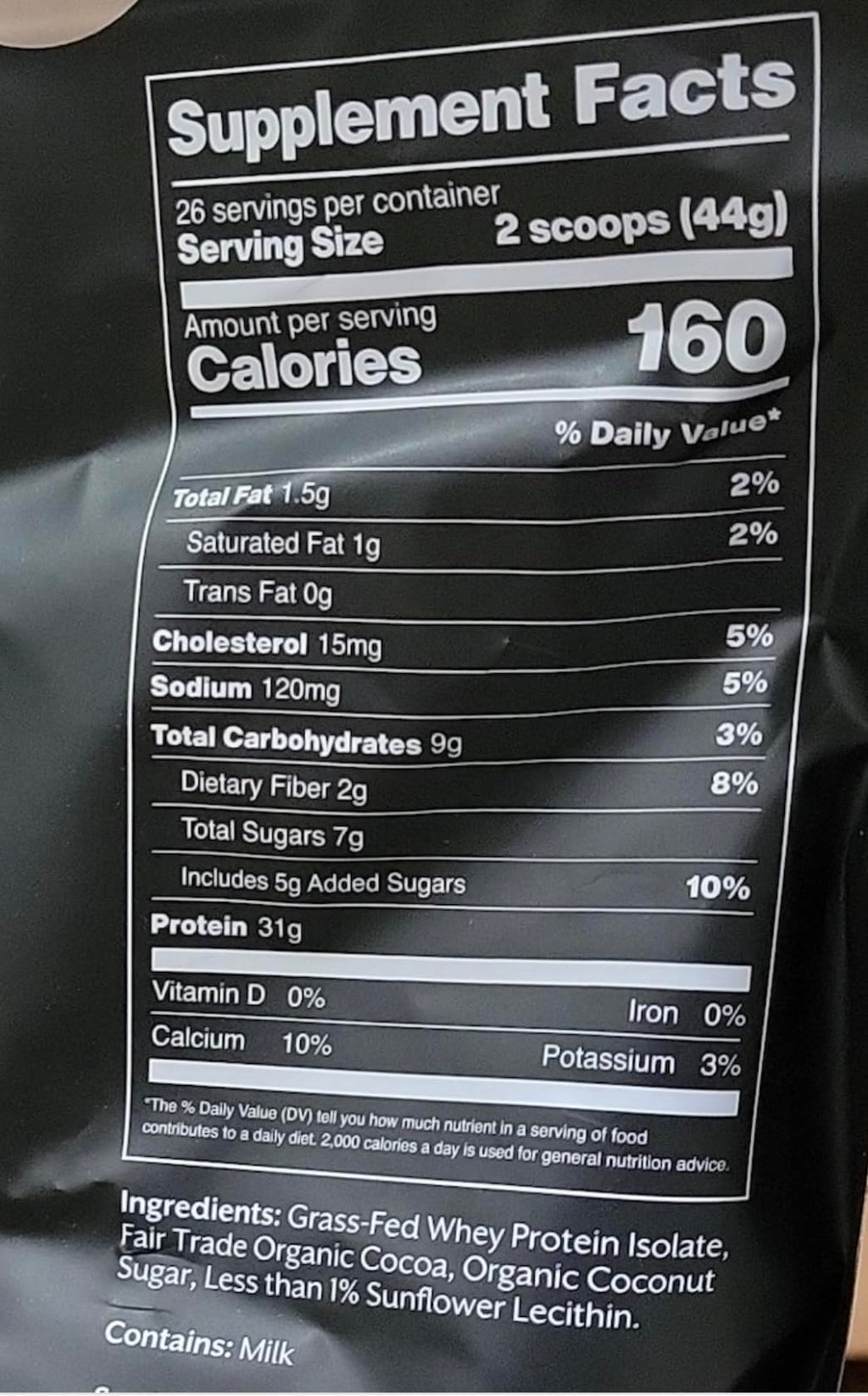 Whey Protein Isolate Powder Chocolate 5lb C686817