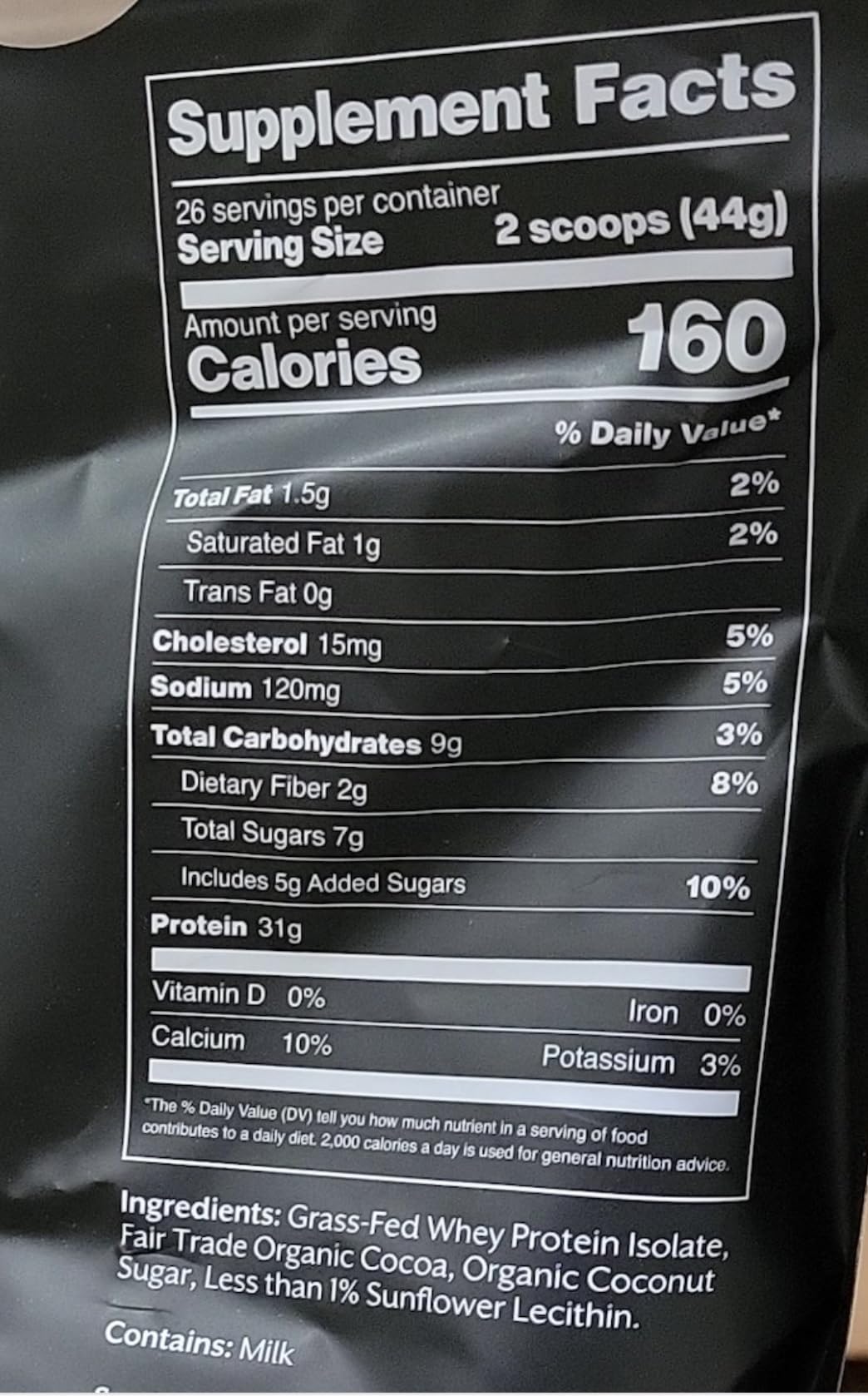 Whey Protein Isolate Powder Chocolate 5lb C686817