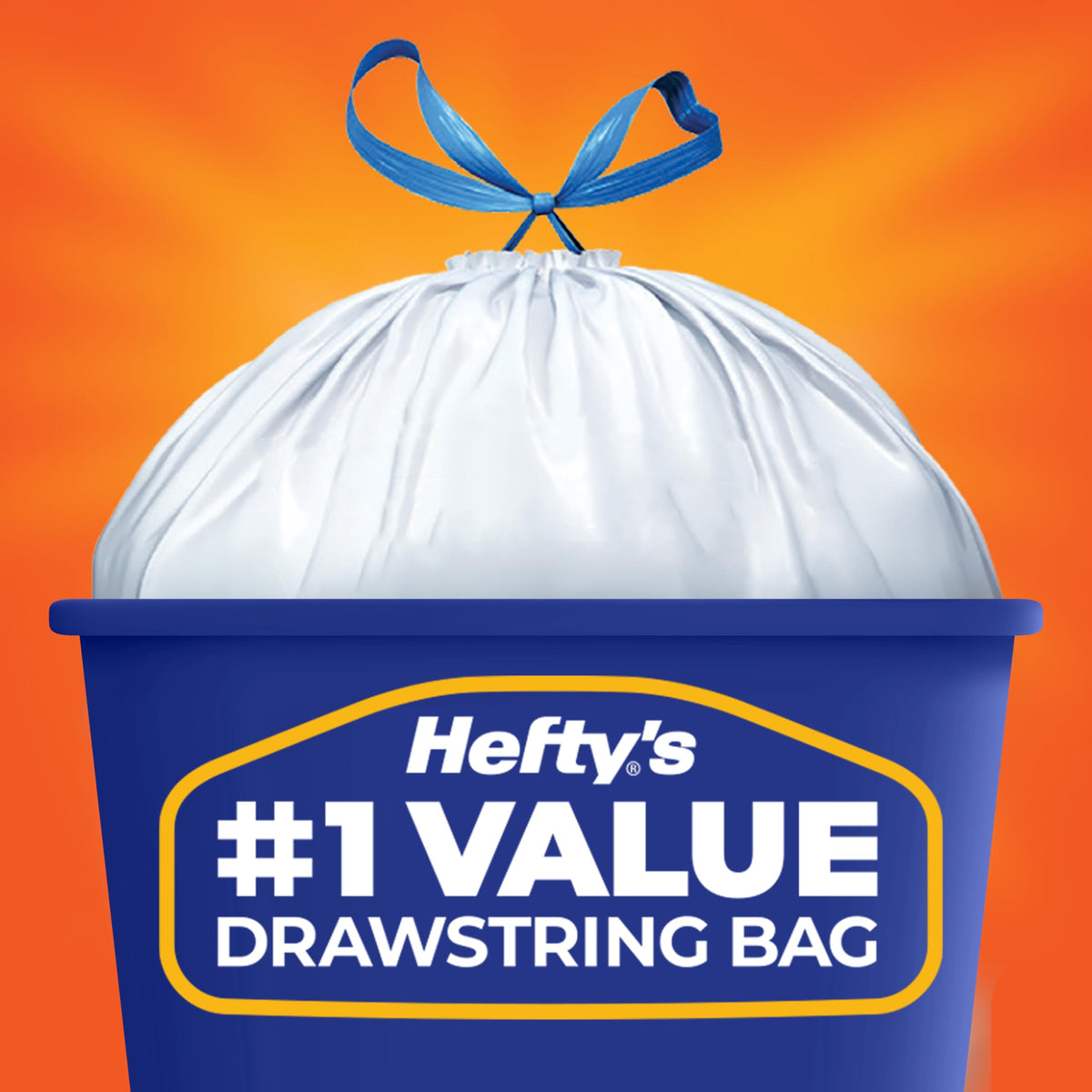 13G Tall Kitchen Trash Bags, White, Unscented, 90ct Z285426