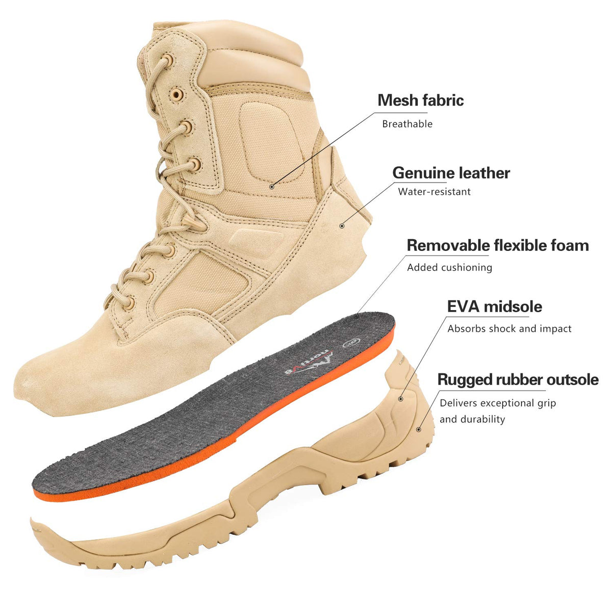 Men's Tactical Work Boots T7873