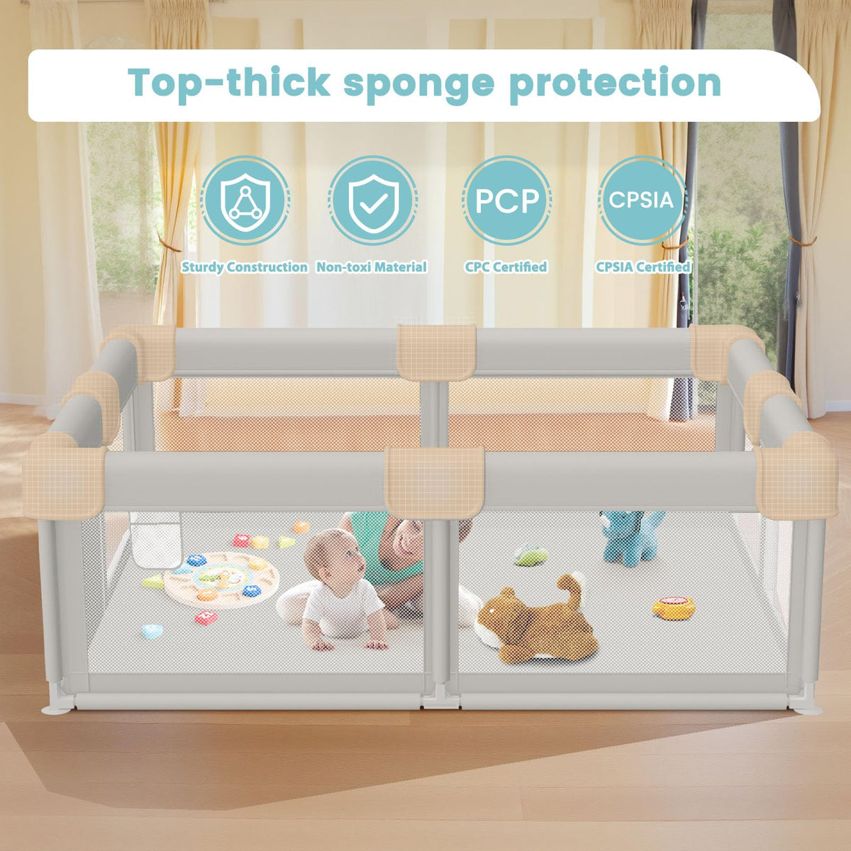Baby Playpen with Gate N9997