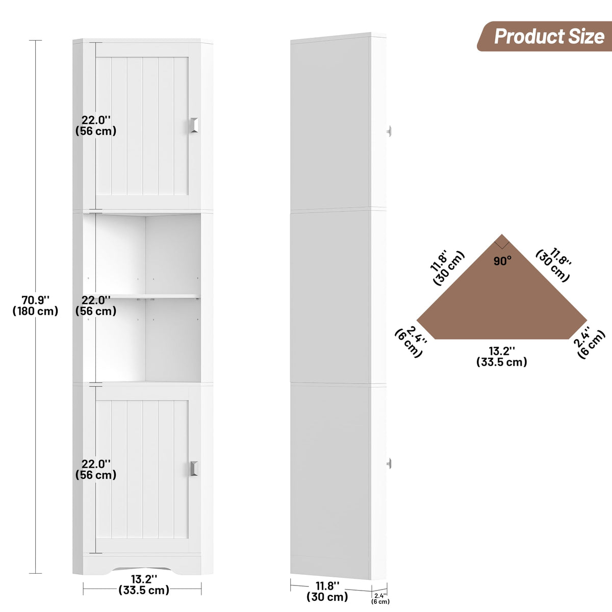 6-Tier Corner Storage Cabinet R300012