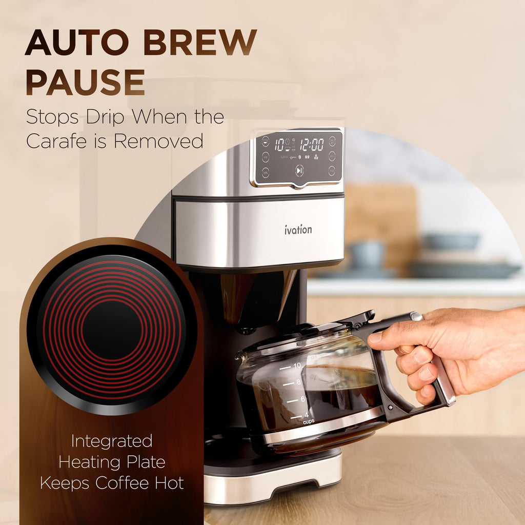 2-in-1 Drip Coffee Maker & Grinder C990048