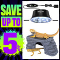 UVB Reptile Light with Basking Platform Combo Kit P9231