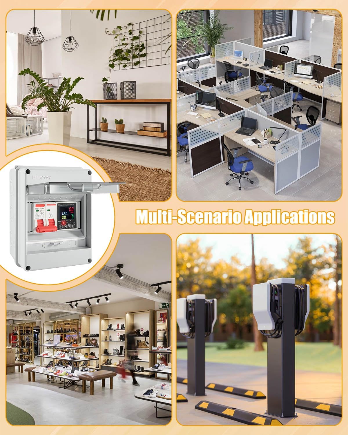 63A Power Consumption Monitoring Circuit Breaker V208