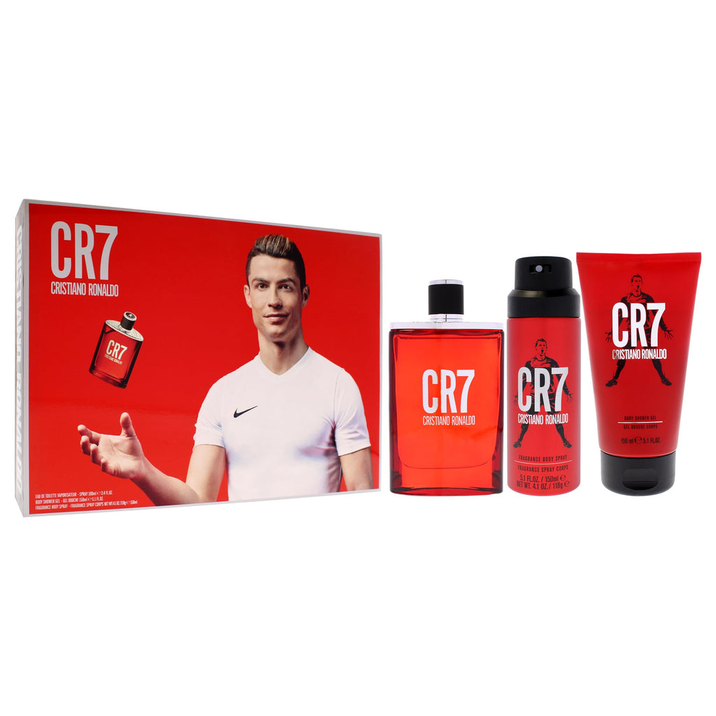 3 Pc Men EDT Spray Body Spray Shower Gel Gift Set M336367