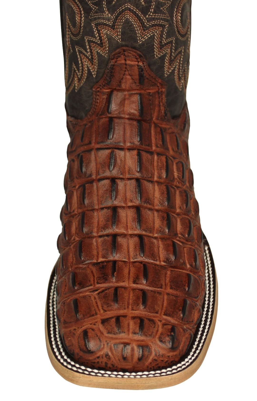 Cognac Leather Cowboy Boots G6717