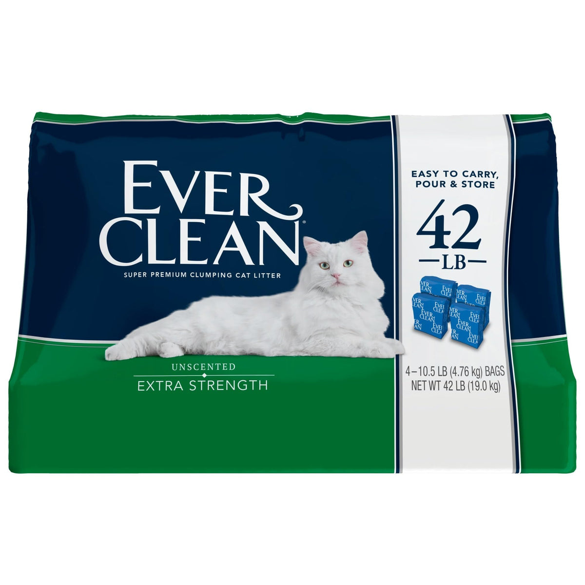 Extra Strength Clumping Unscented Cat Litter 42 lbs E80524