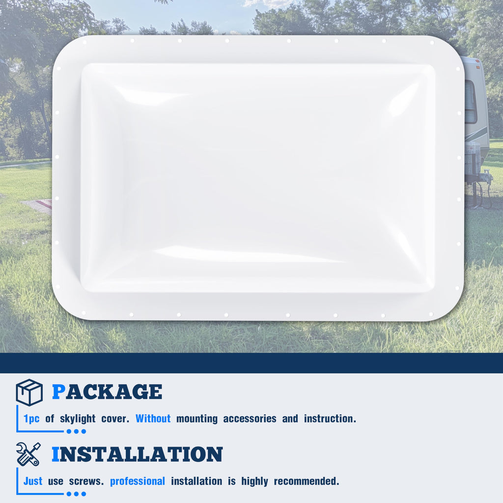 17-7/8" x 25-3/4" RV Skylight Replacement Cover E278