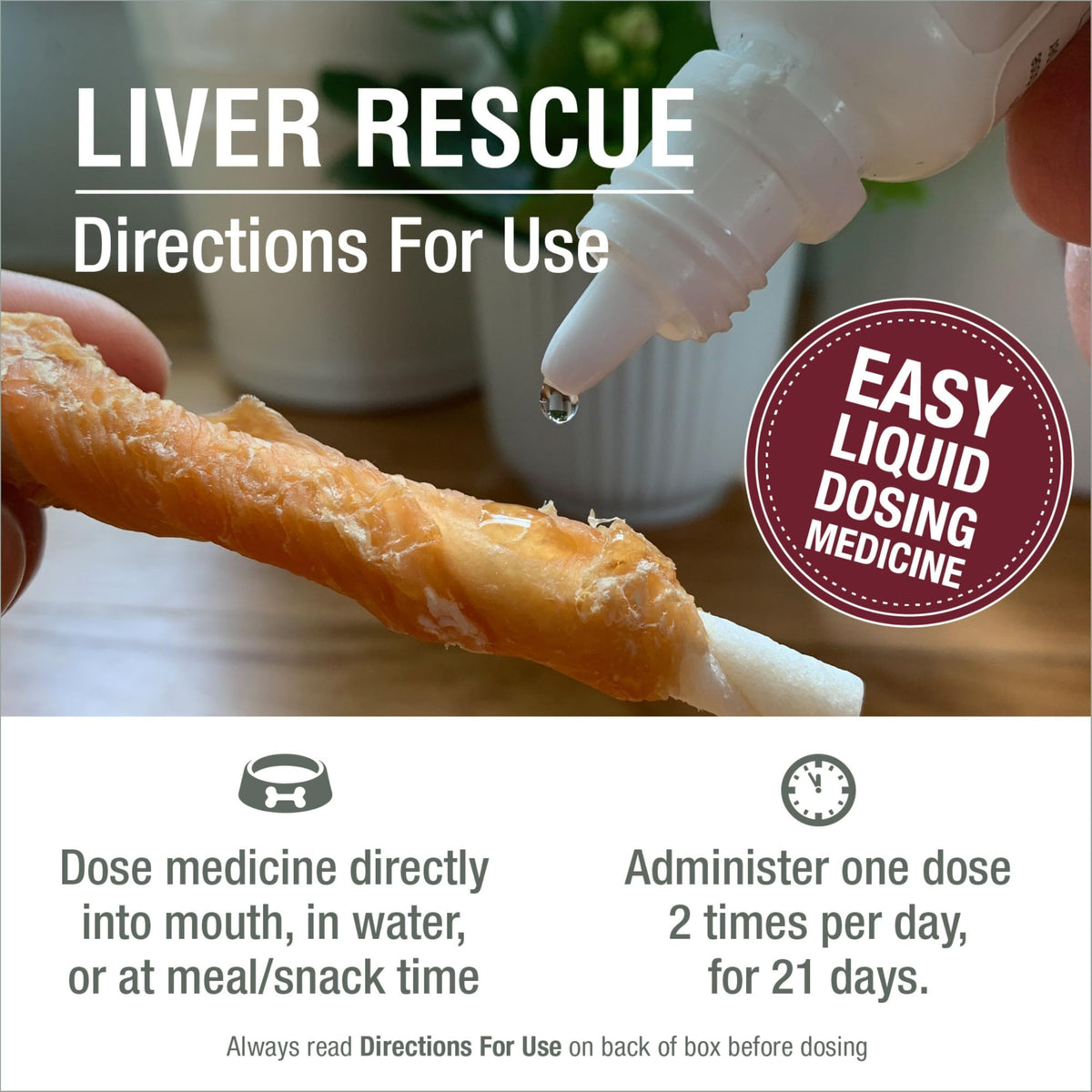Liver Rescue Supplement for Dogs and Cats 15 Milliliters N228740
