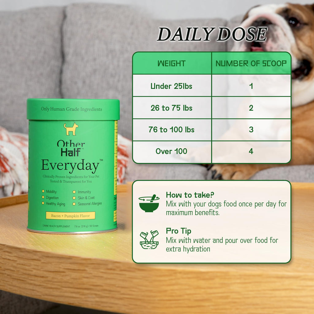 Dog Multivitamin Supplement with Glucosamine Chondroitin Omega 3 Probiotics S8171
