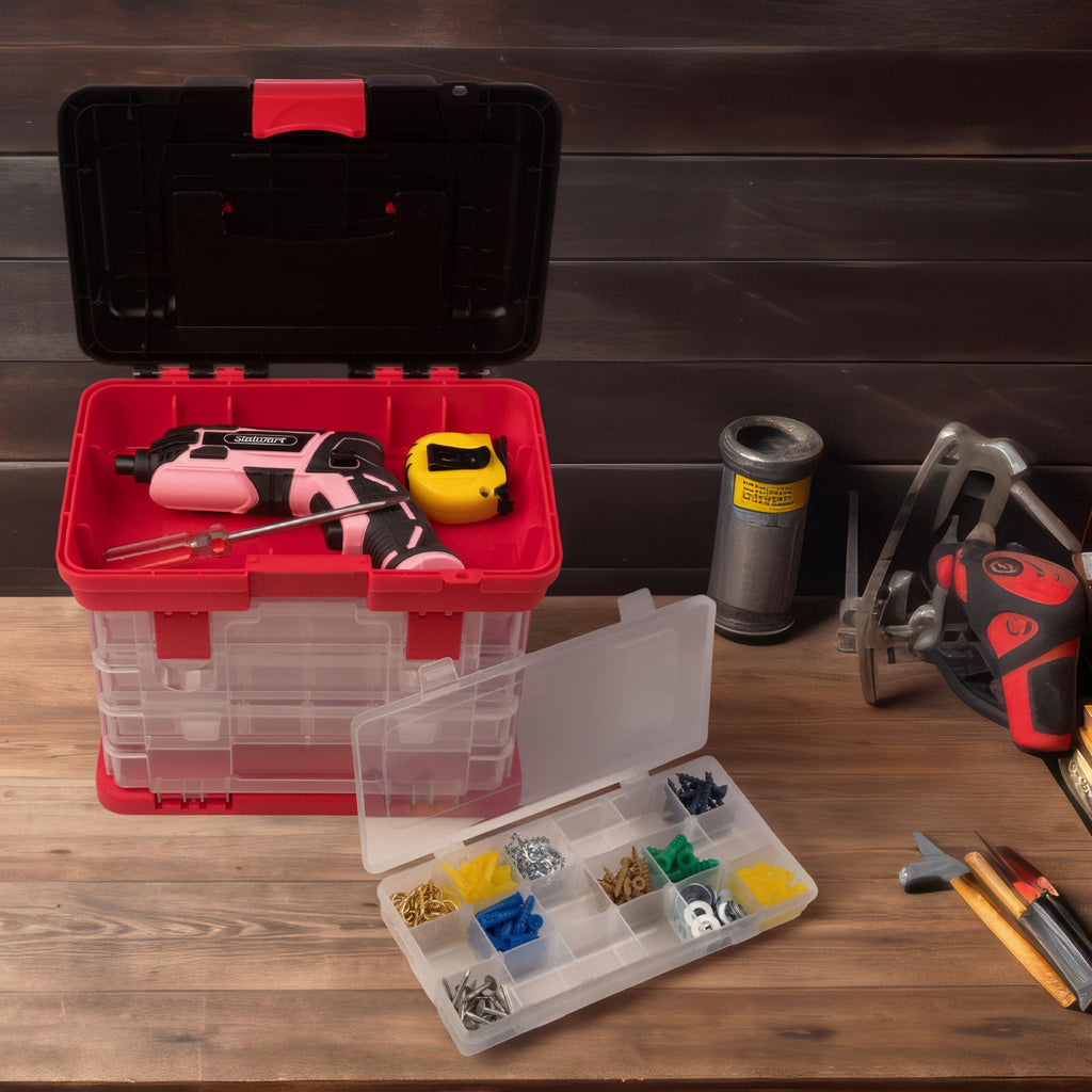 Portable Tool Box Small Parts Organizer with Drawers W4499