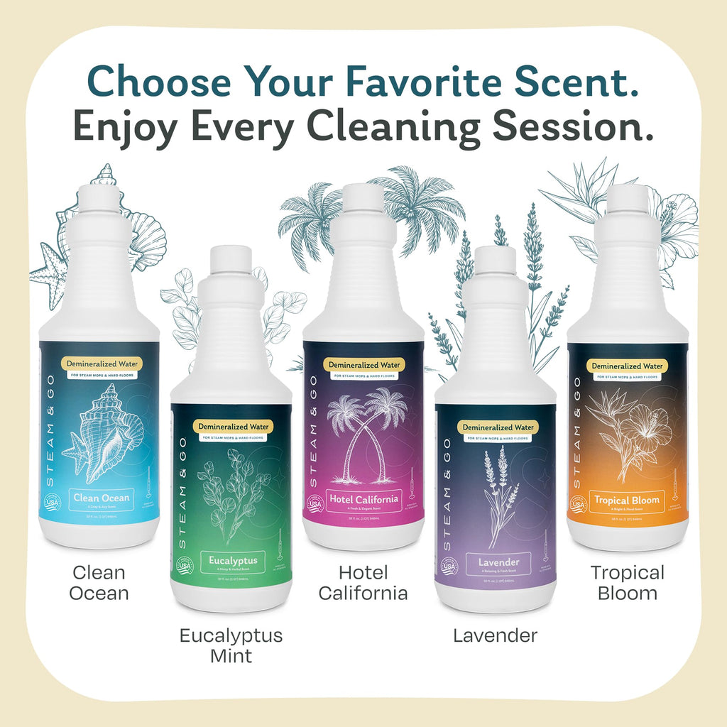 Demineralized Water for Steam Mop, Eucalyptus Mint, 32 oz I158599