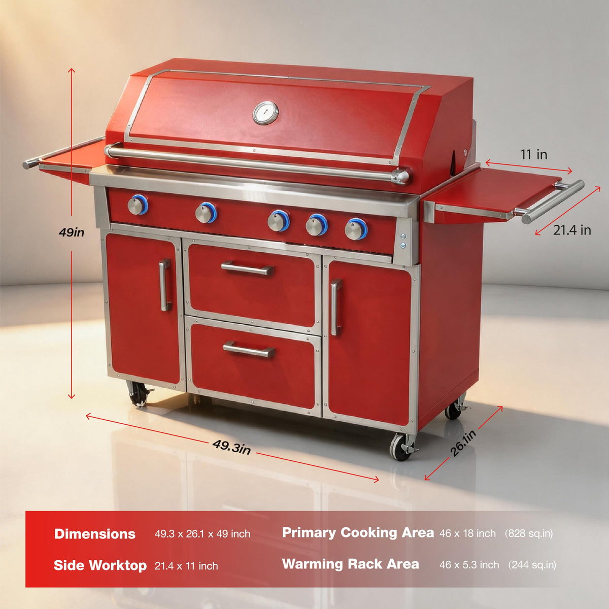 49" 99,000 BTU Stainless Steel Gas Grill H402