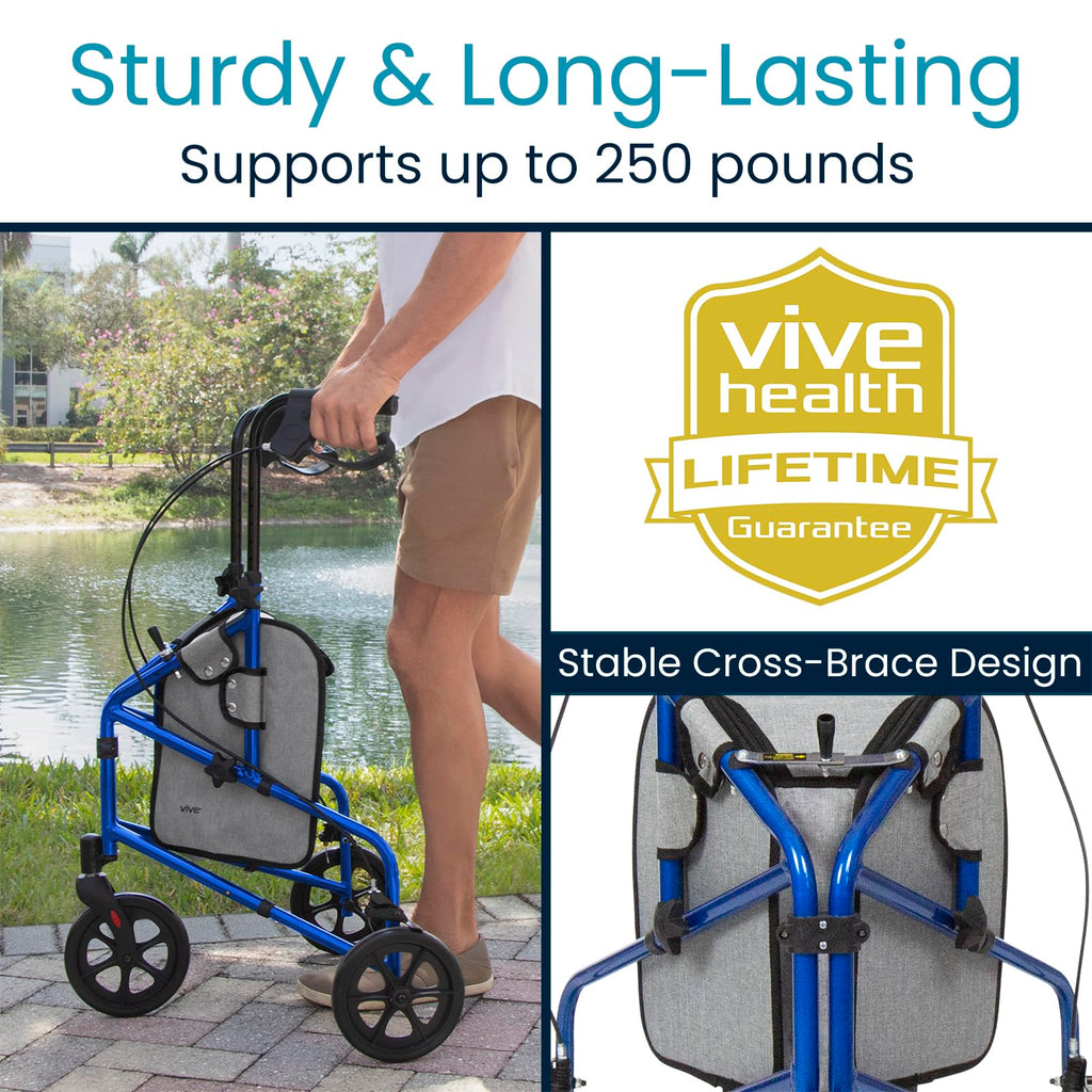 3 Wheel Foldable Walker C61361