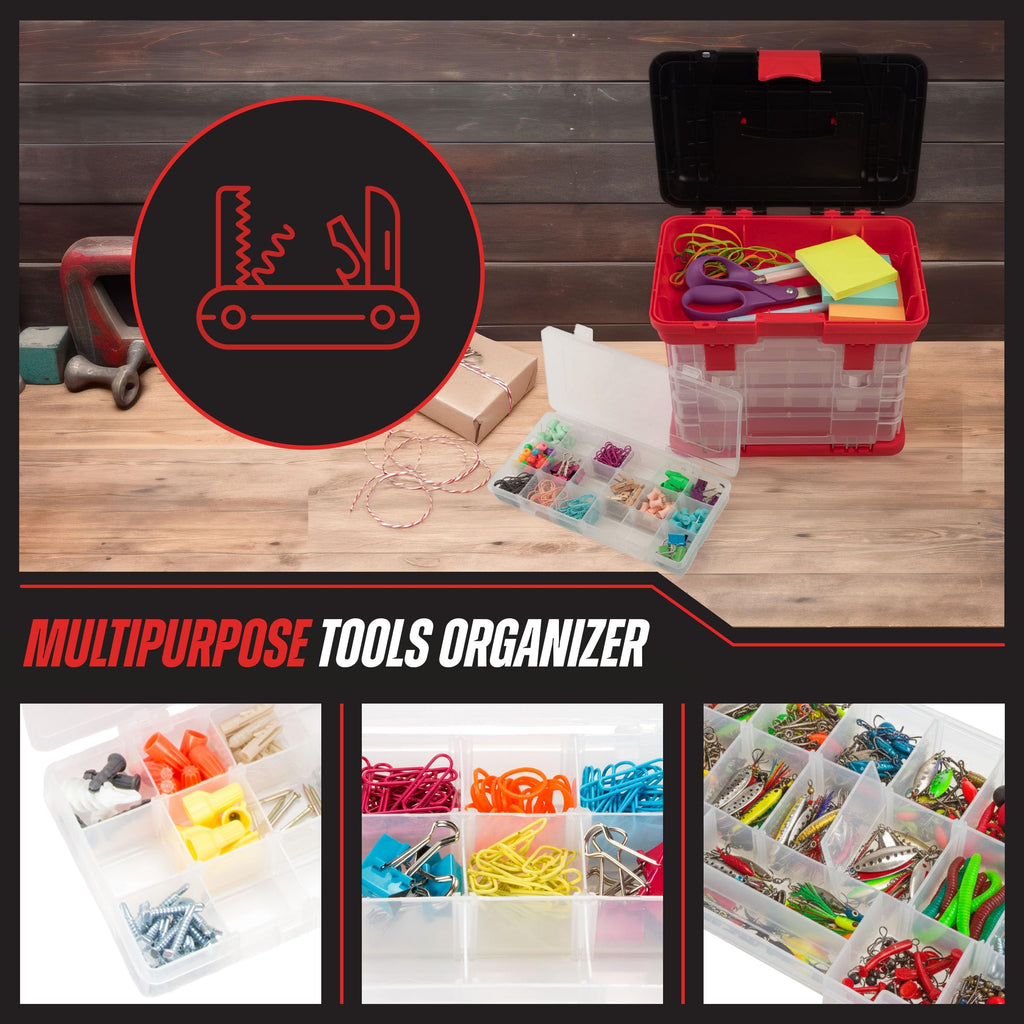 Portable Tool Box Small Parts Organizer with Drawers W4499