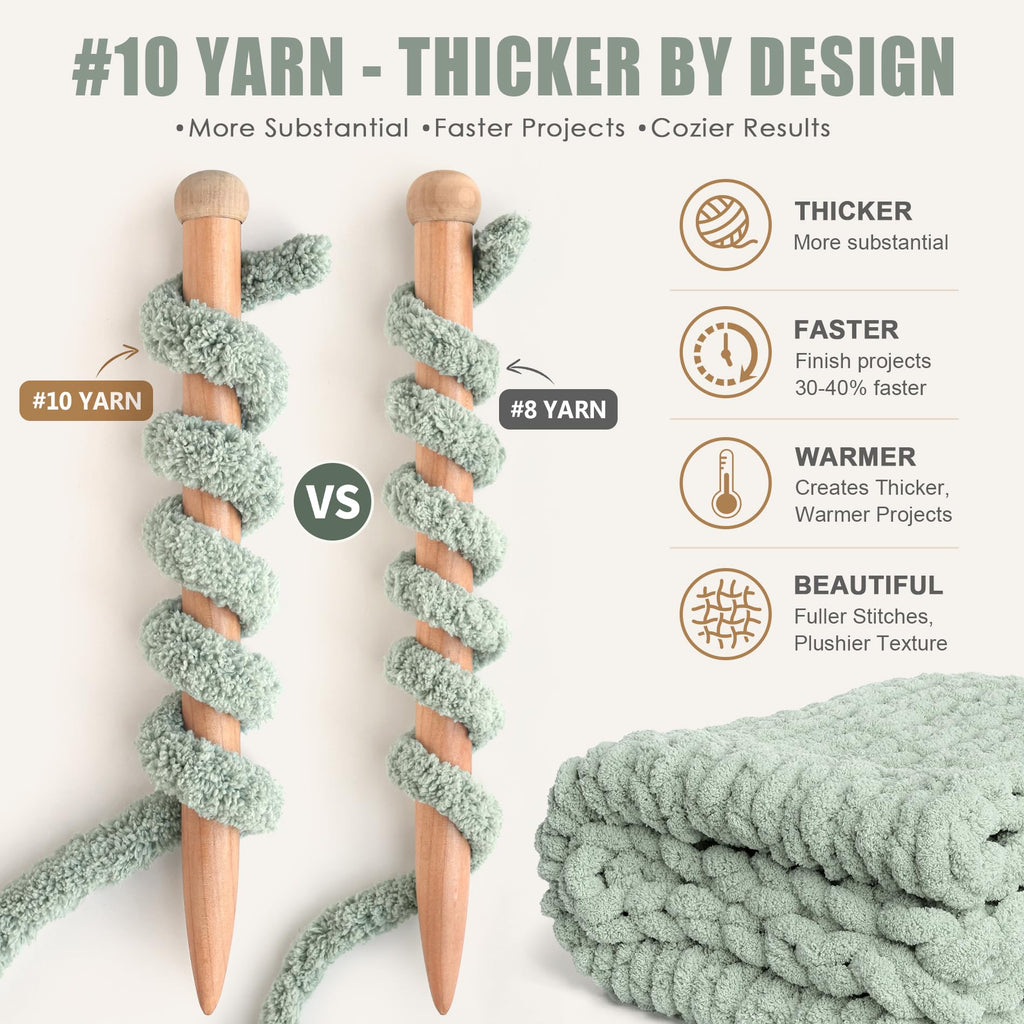 Chunky Chenille Yarn 9 Jumbo Pack D7591
