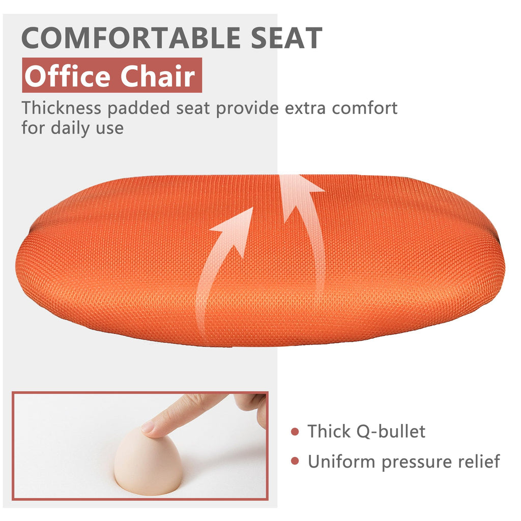 Orange Ergonomic Mesh Gaming Chair Y978242