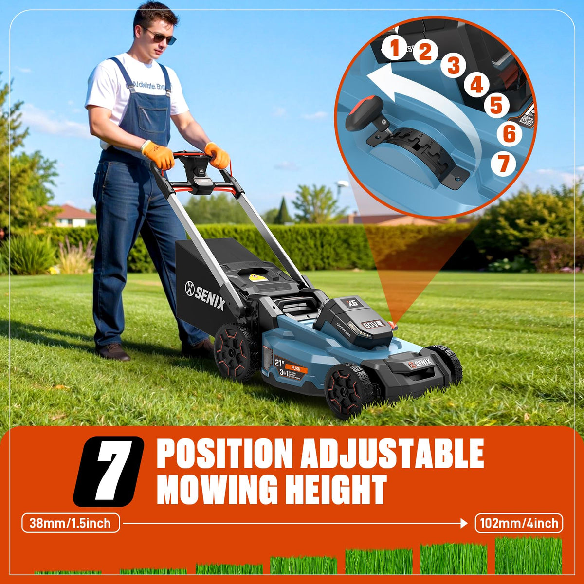 60V Electric Cordless Push Mower R266
