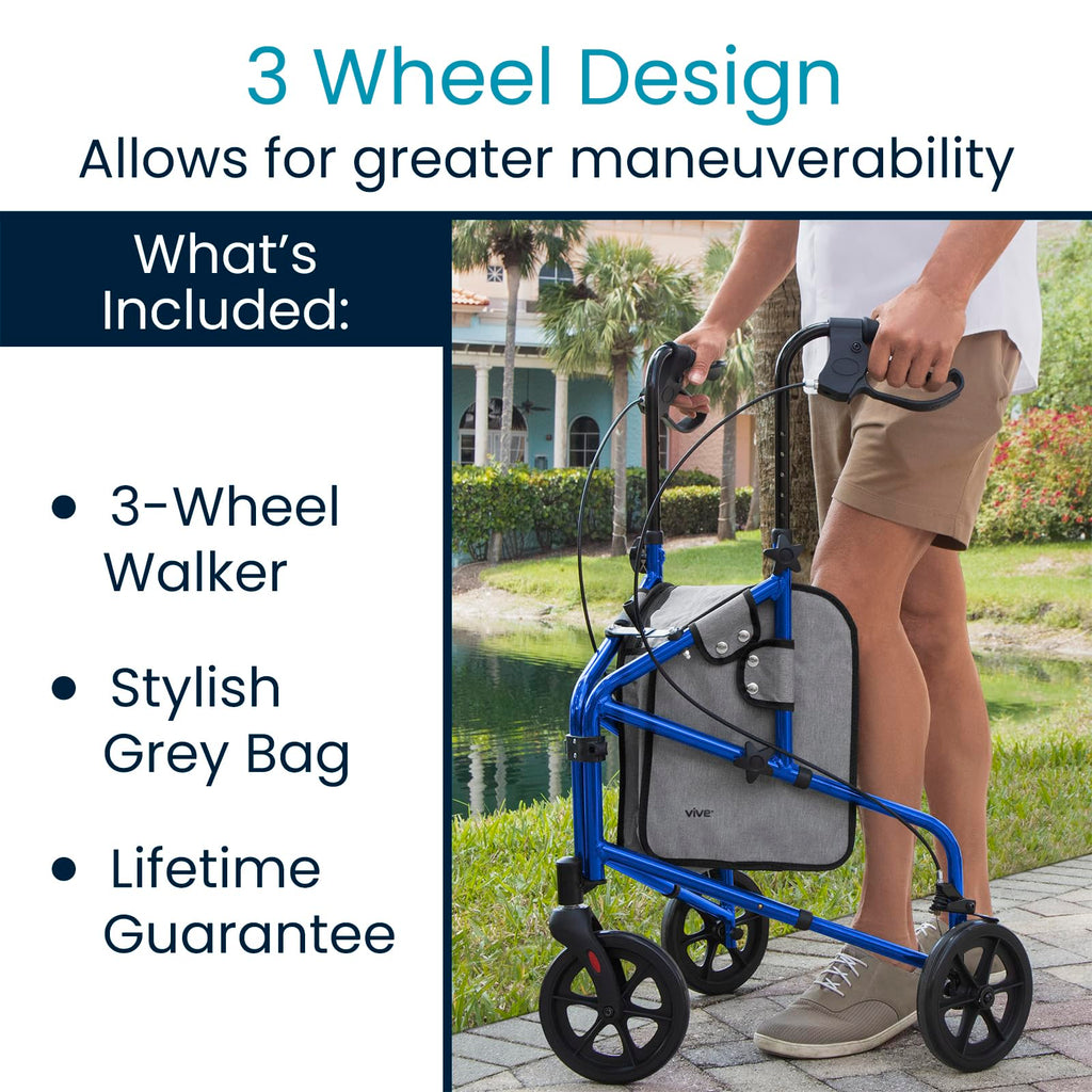 3 Wheel Foldable Walker C61361