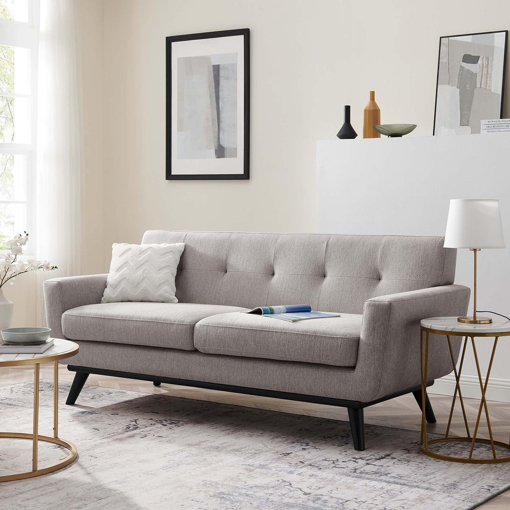 78 Inch Light Upholstered Loveseat F144721