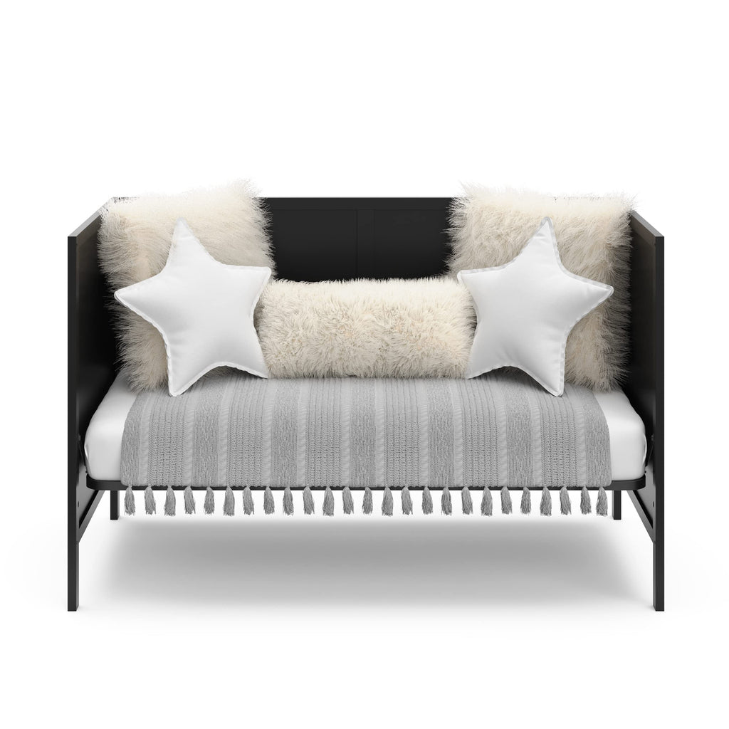 Black Crib and Mattress I67011