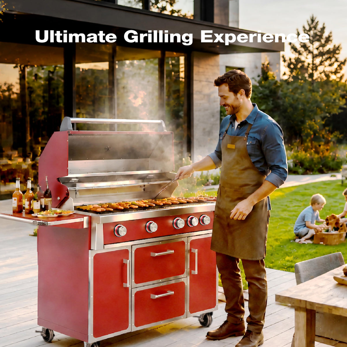 49" 99,000 BTU Stainless Steel Gas Grill H402