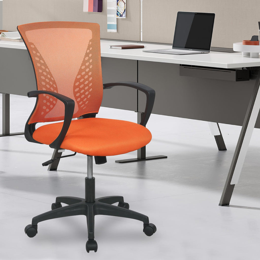 Orange Ergonomic Mesh Gaming Chair Y978242