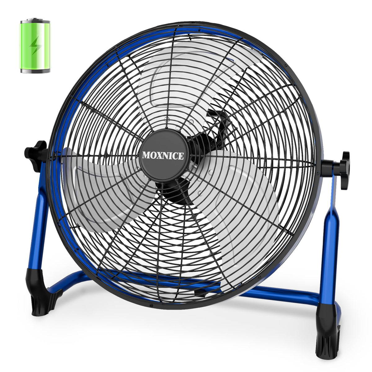 20" Portable Rechargeable Battery Operated Floor Fan N156