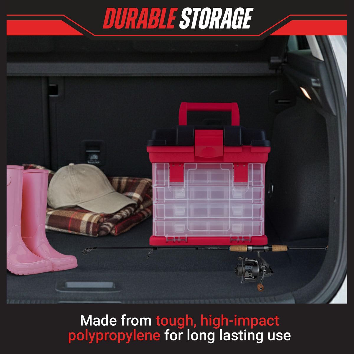 Portable Tool Box Small Parts Organizer with Drawers W4499