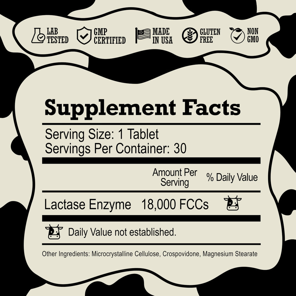 Lactase Enzyme Pills 18000 FCC 30 Ct F151427