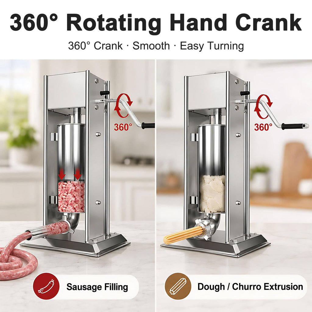 Manual Churros Maker with 4 Pastry Nozzles Y1637