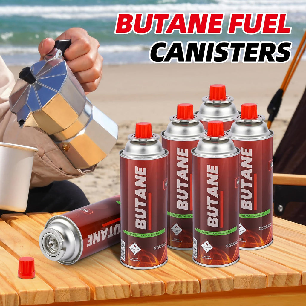 8oz Butane Fuel Canisters Pack of 4 W5558