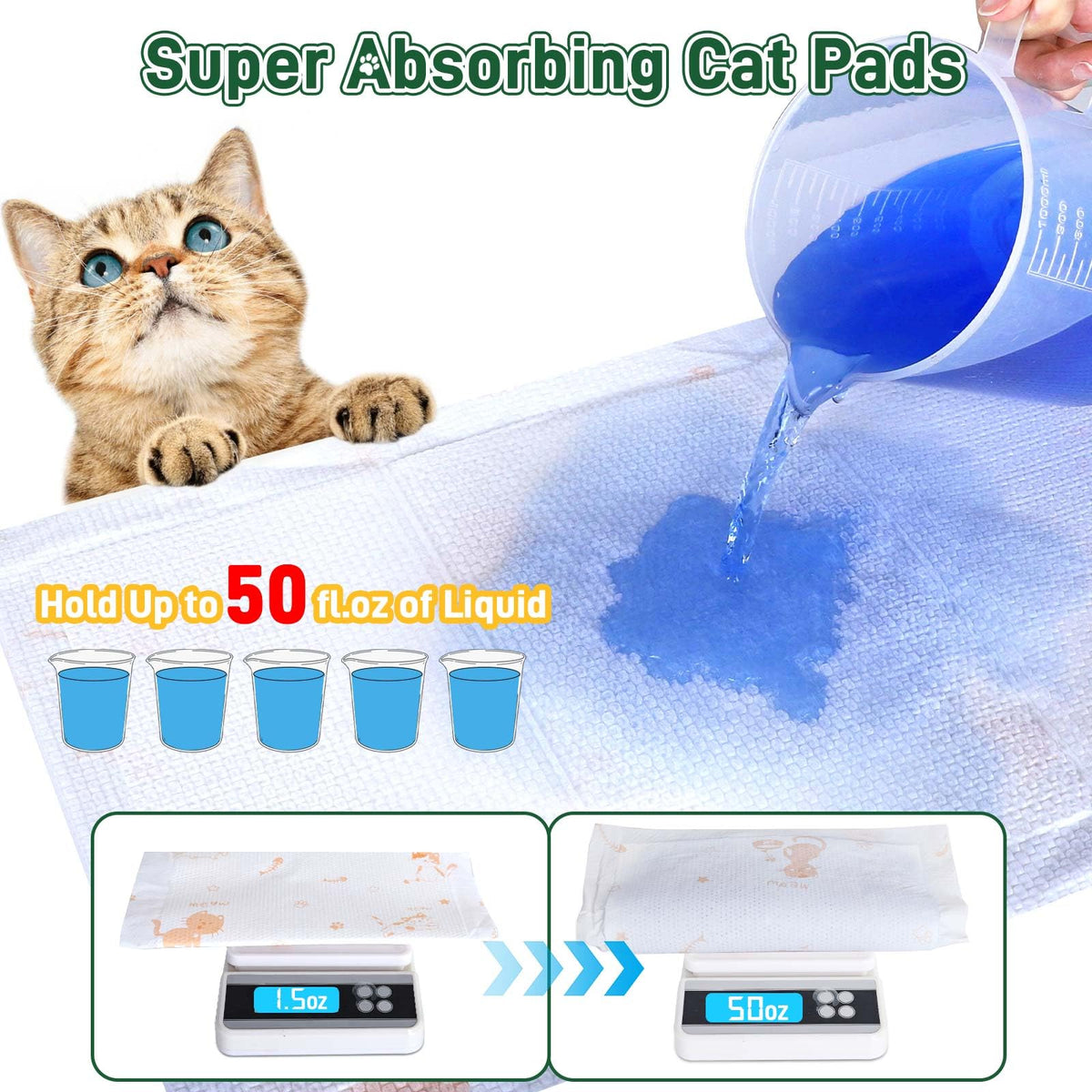 Super Absorbent Unscented Cat Litter Pads 70ct M53605