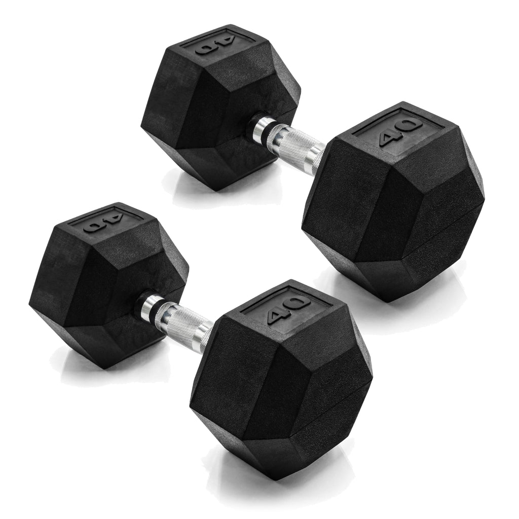 Rubber Coated Hex Dumbbells W75669