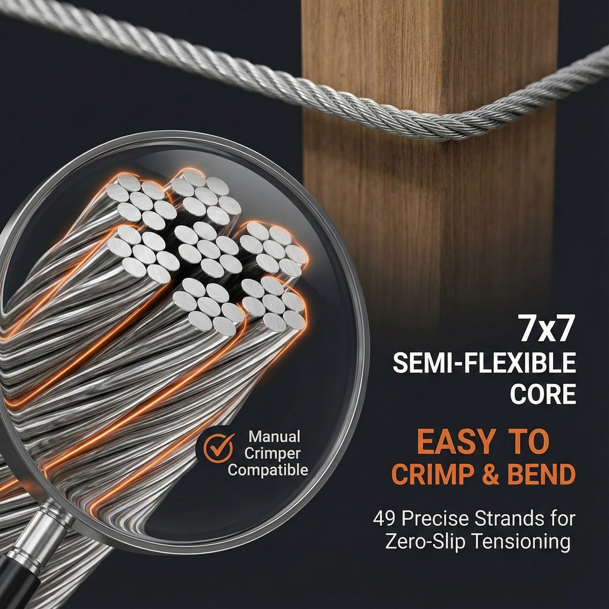 1/8 Stainless Steel T316 Cable 500FT Q5441