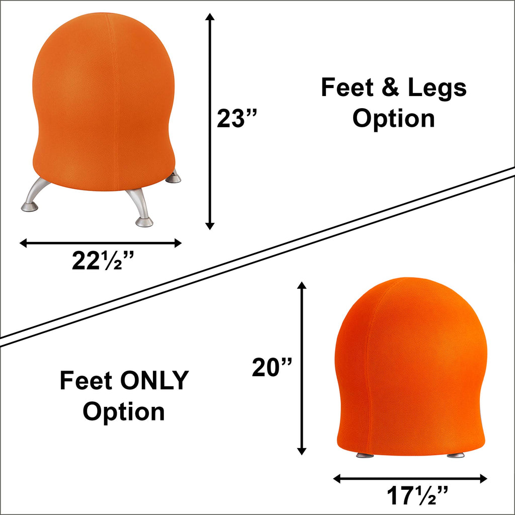 Orange Mesh Inflatable Ball Chair V2584
