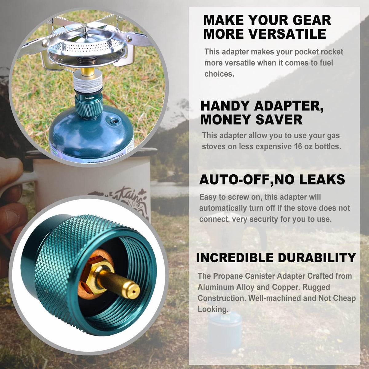 Propane to Butane Adapter 16 oz EN417 Valve K659