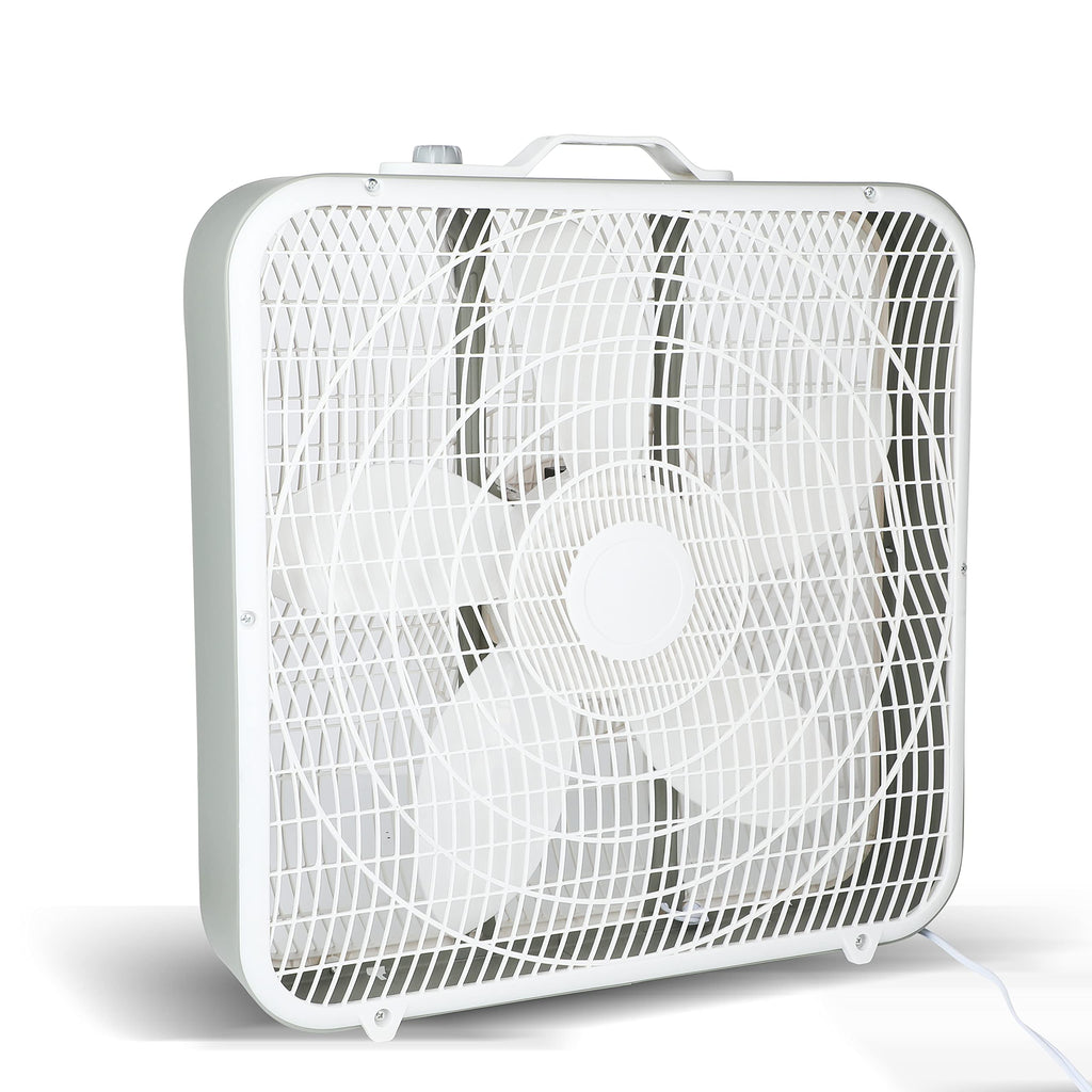 20 Inch White 3-Speed Box Fan D500