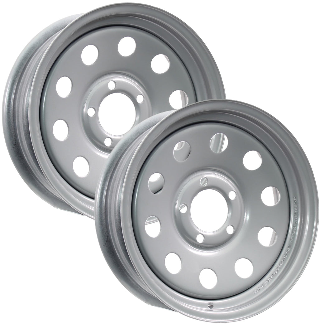15 Inch 5 Lug Silver Trailer Wheel Q86295
