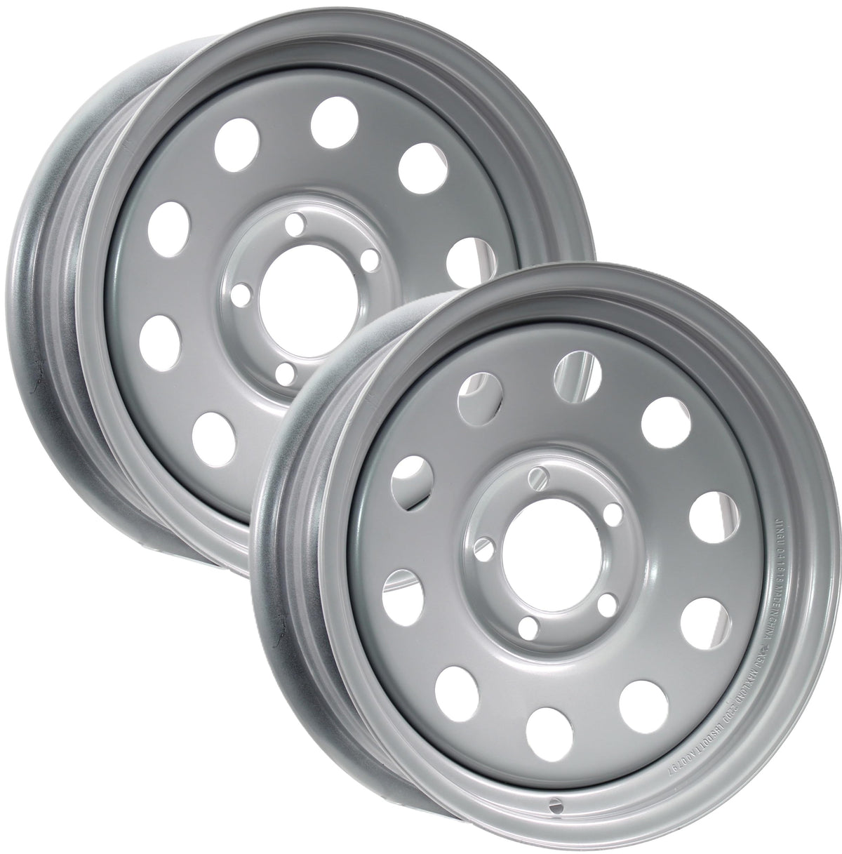 15 Inch 5 Lug Silver Trailer Wheel Q86295