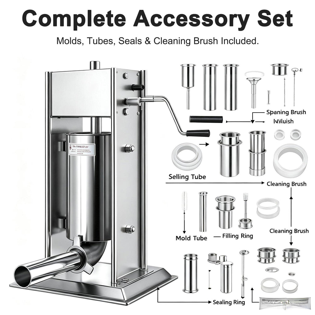Manual Churros Maker with 4 Pastry Nozzles Y1637