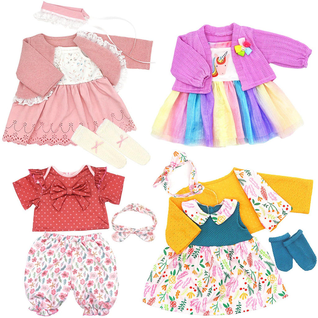 18-22 Inch Doll Clothes 4-Packs Q439