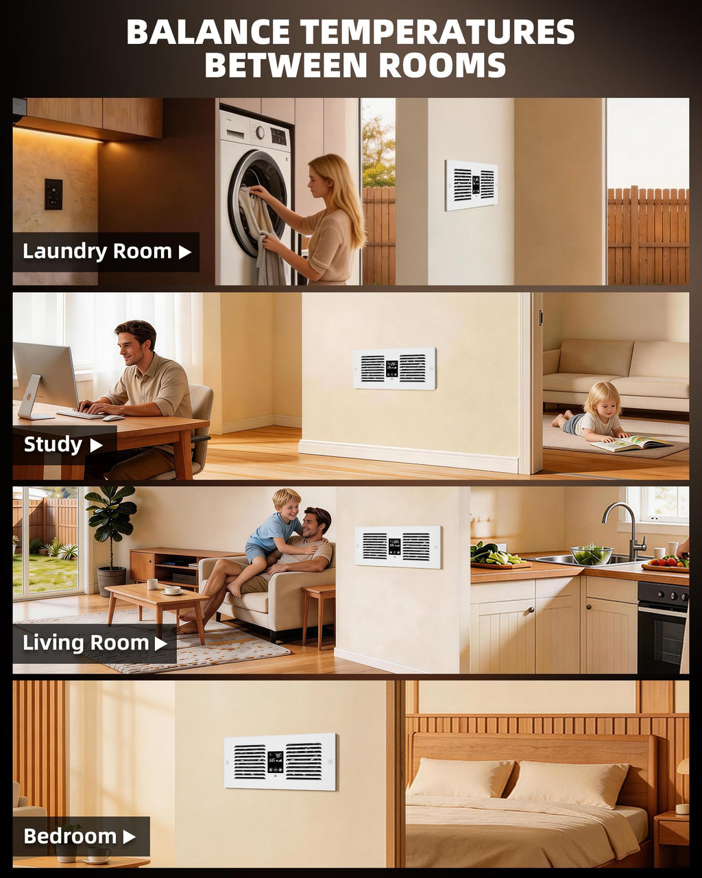 Reversible Room to Room Fan S283