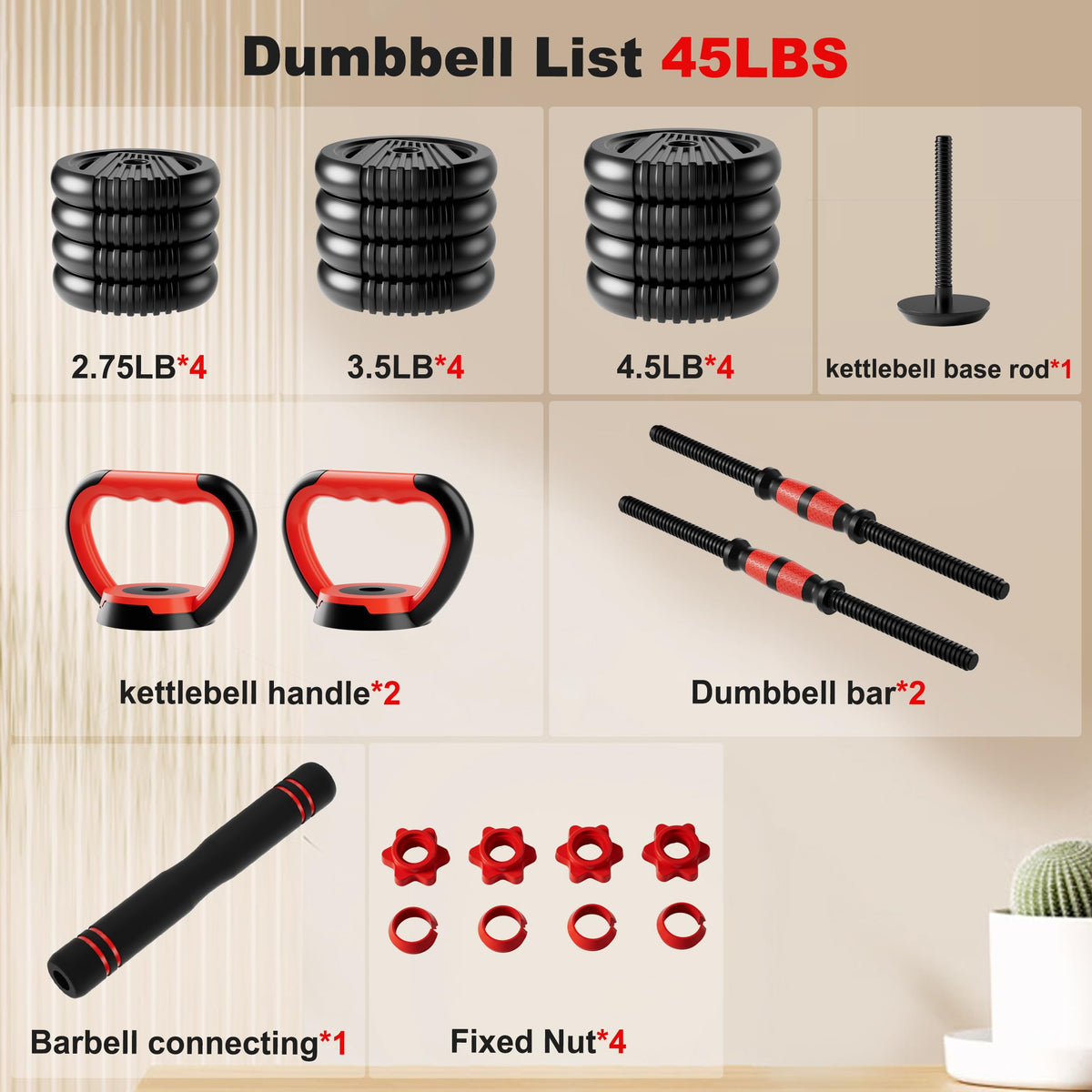 Adjustable Dumbbell Set Z272