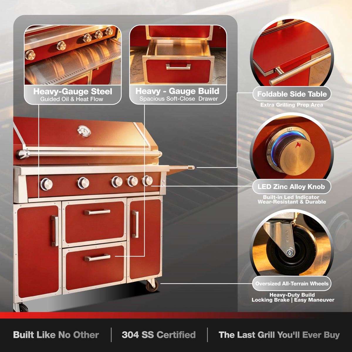 49" 99,000 BTU Stainless Steel Gas Grill H402