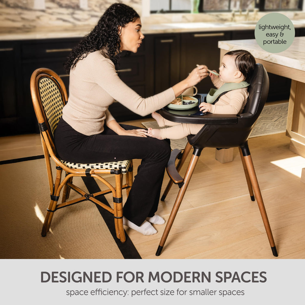Convertible Wooden High Chair with Adjustable Height Q89376