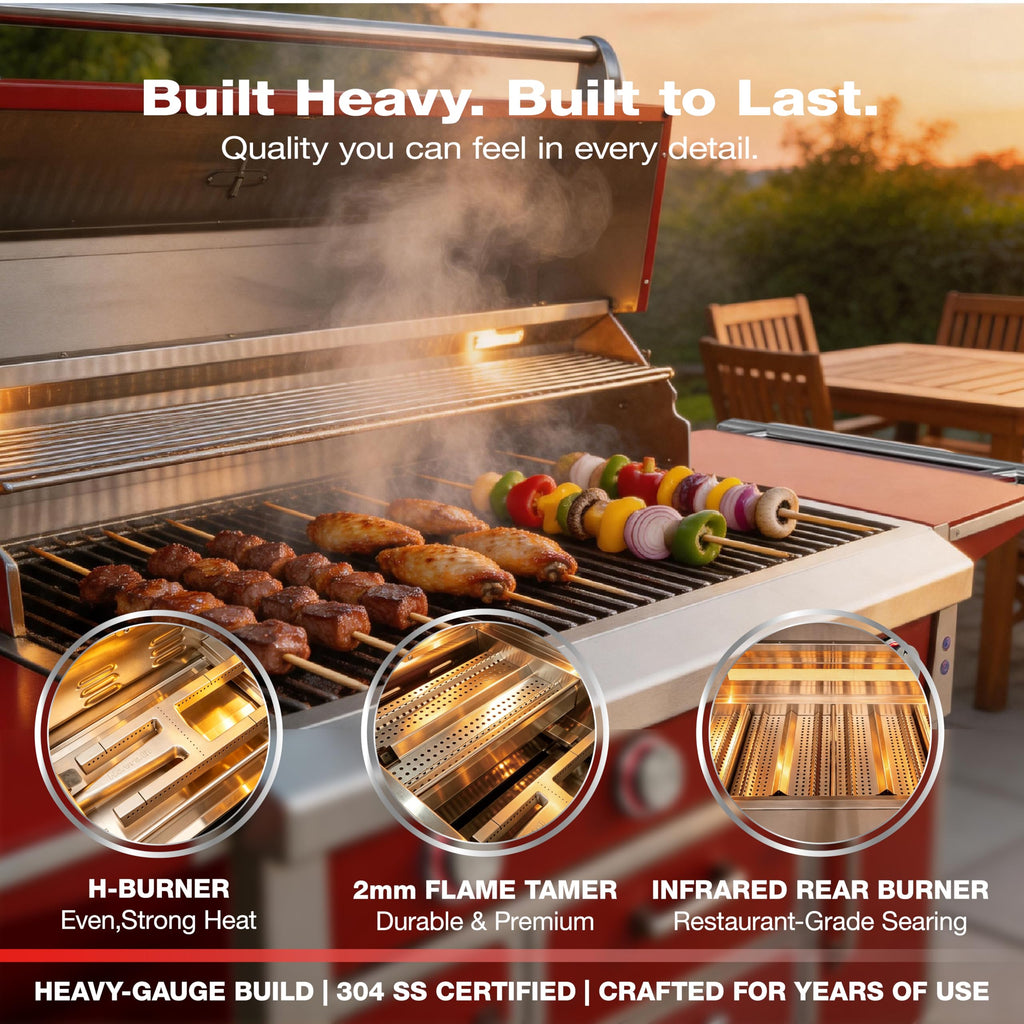 49" 99,000 BTU Stainless Steel Gas Grill H402